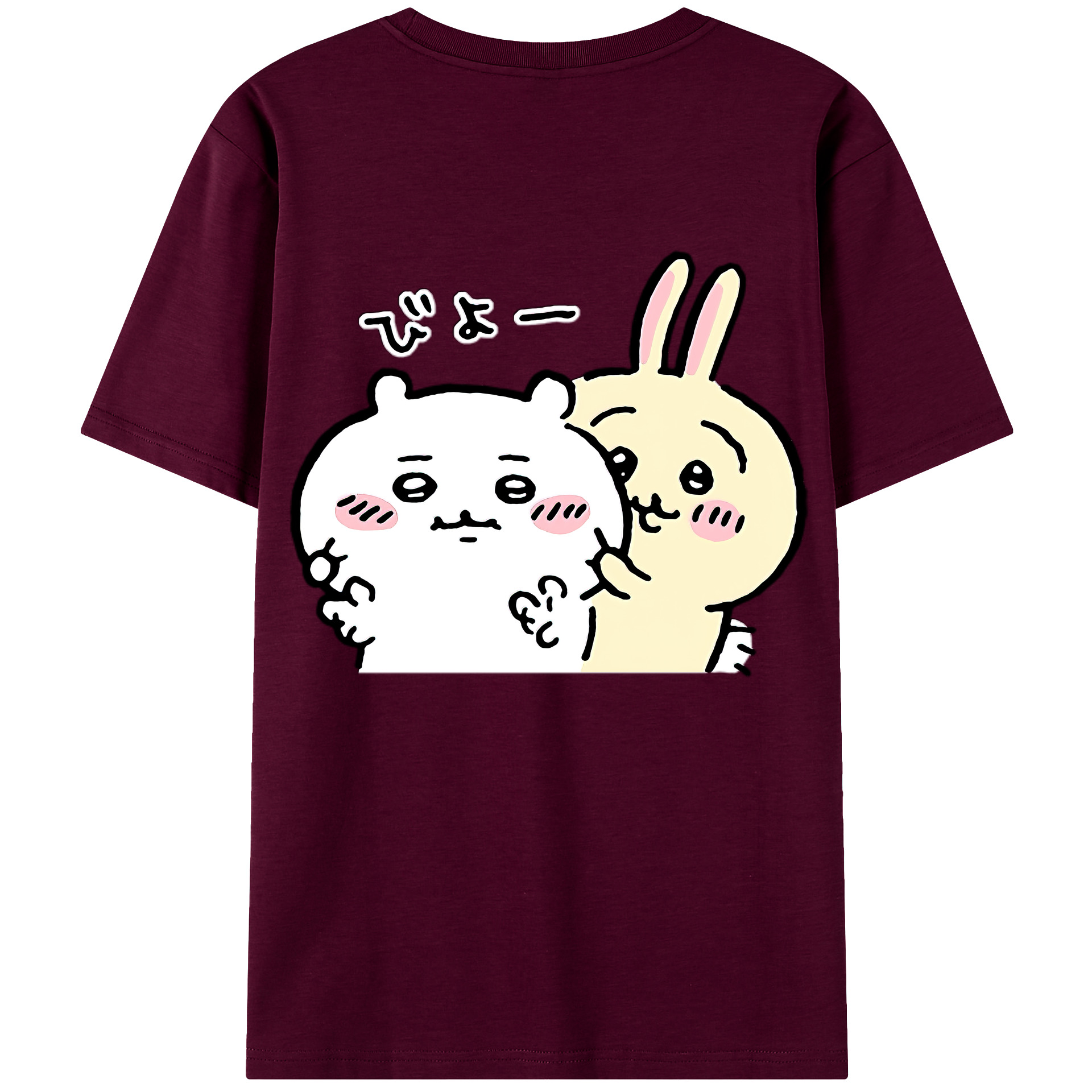 （画像用） ちいかわ うさぎ Chii-kawa usagi レディース半袖Tシャツ(バックプリント)